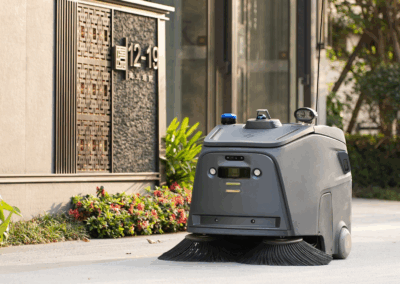 Gausium Beetle Gade Foran Hus